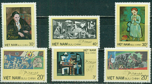 Вьетнам, 1987,  Пикассо. 6 марок
